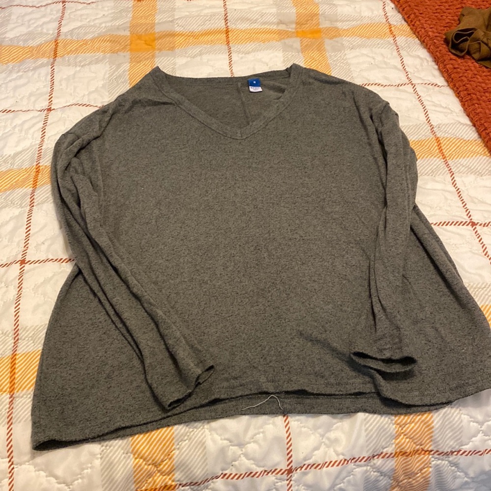 Old navy olive green, long sleeve shirt